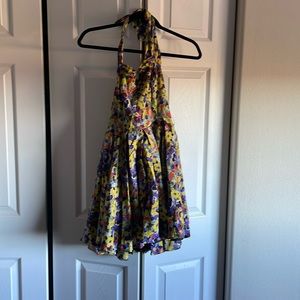 Alice and Olivia floral halter dress Size 2